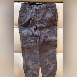 Prana blue/grey camp easy-fit pant with cuffed bottoms.  Size 2.